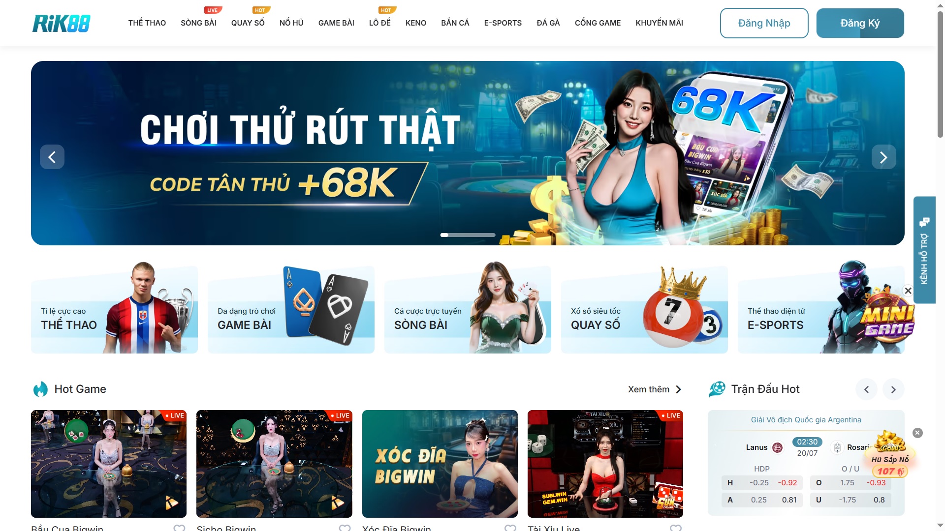 Nhà Cái Rik88 - Điểm đến hàng đầu cho cược trực tuyến